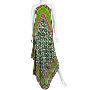 Nicole Miller 100% Silk Maxi Sundress Size 8